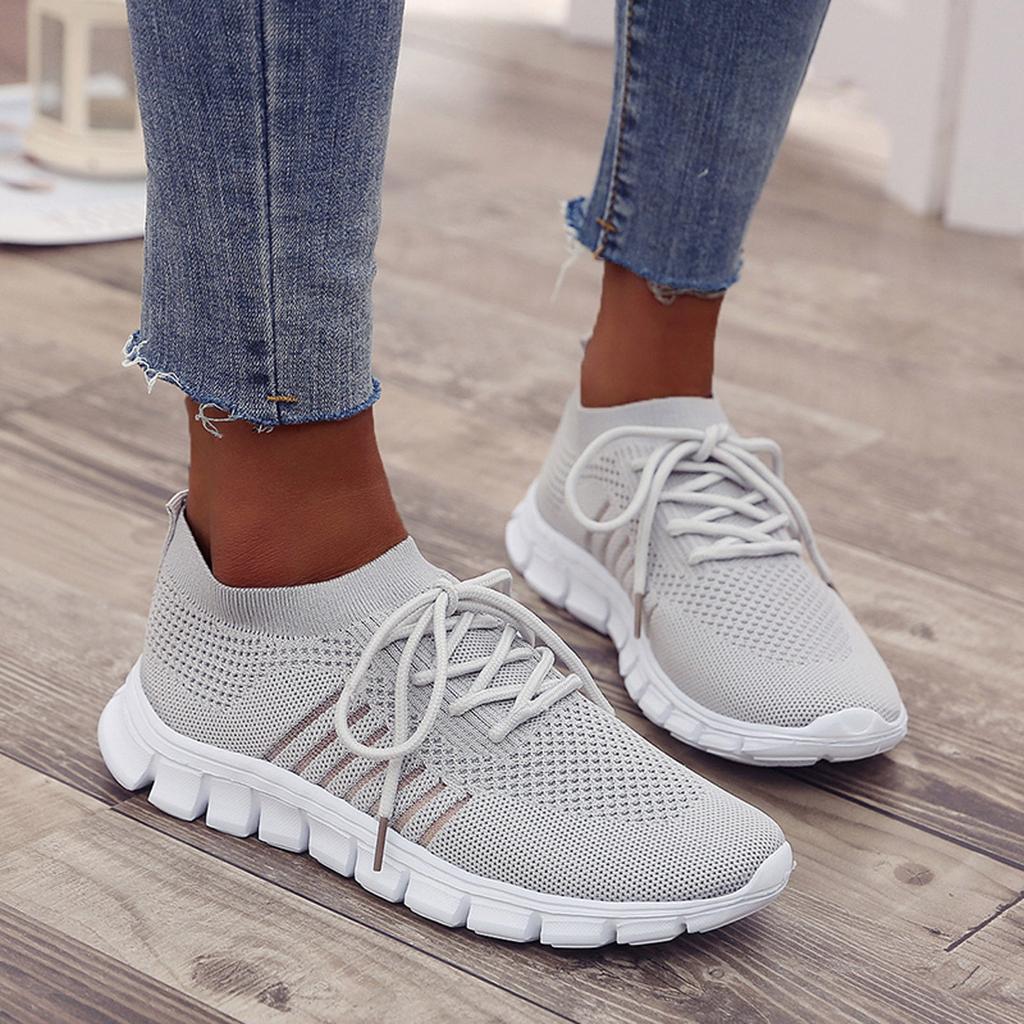 Sneaker da donna traspiranti con suola in memory – Scarpe leggere in mesh per il quotidiano e il comfort