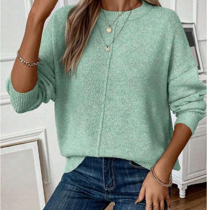 Florémyra - Maglione primaverile senza tempo in maglia leggera con maniche lunghe per donne