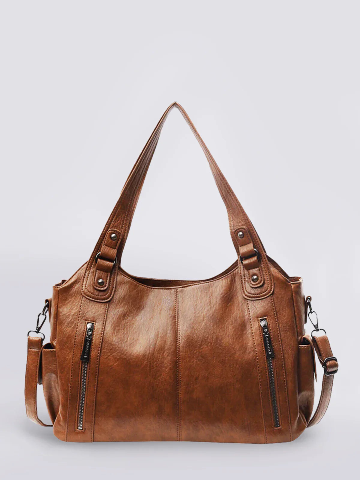 Ambrilys - Grande Shopper Classico in Pelle Vegana per Donne
