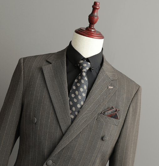 Elegante completo da uomo doppiopetto slim fit – completo da business e da cerimonia 3 pezzi