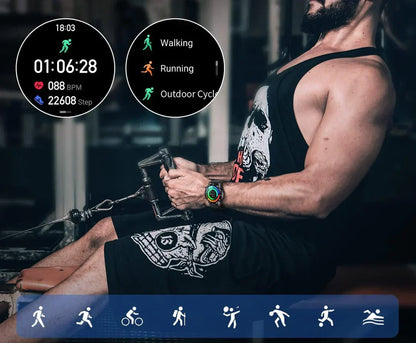 ChronoVivant - Smartwatch di Lusso per Uomini | Modalità Multisport | Monitoraggio della Salute