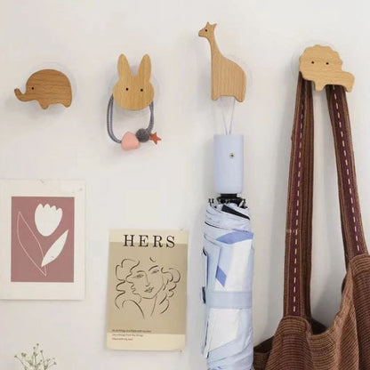BoisMalin - Ganci a muro giocosi in legno con motivi animali