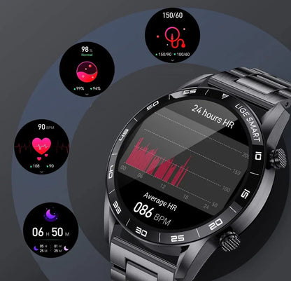 ChronoVivant - Smartwatch di Lusso per Uomini | Modalità Multisport | Monitoraggio della Salute
