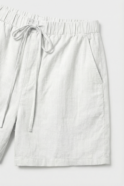 Pantaloni corti casual da donna con vita elastica e cordoncino – Pantaloni corti estivi leggeri con tasche