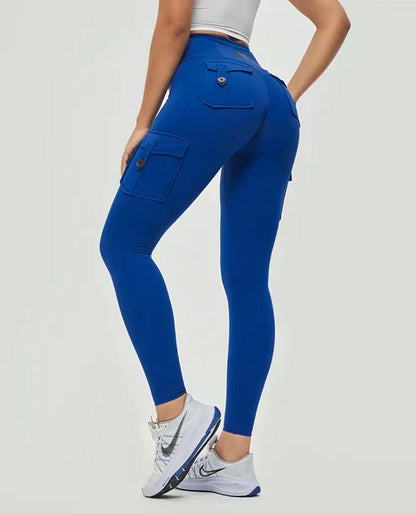 Leggings Cargo a Vita Alta per Donne – Modellanti & Sportivi con Tasche