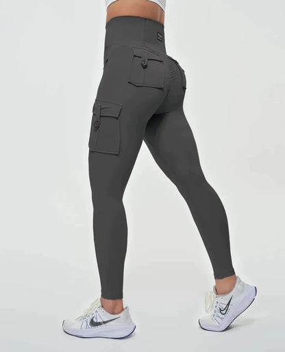 Leggings Cargo a Vita Alta per Donne – Modellanti & Sportivi con Tasche