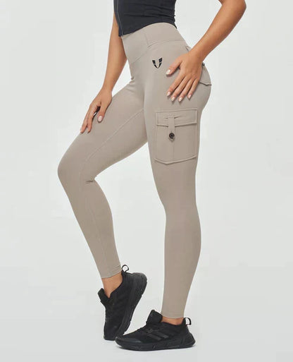Leggings Cargo a Vita Alta per Donne – Modellanti & Sportivi con Tasche