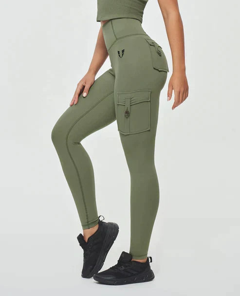Leggings Cargo a Vita Alta per Donne – Modellanti & Sportivi con Tasche