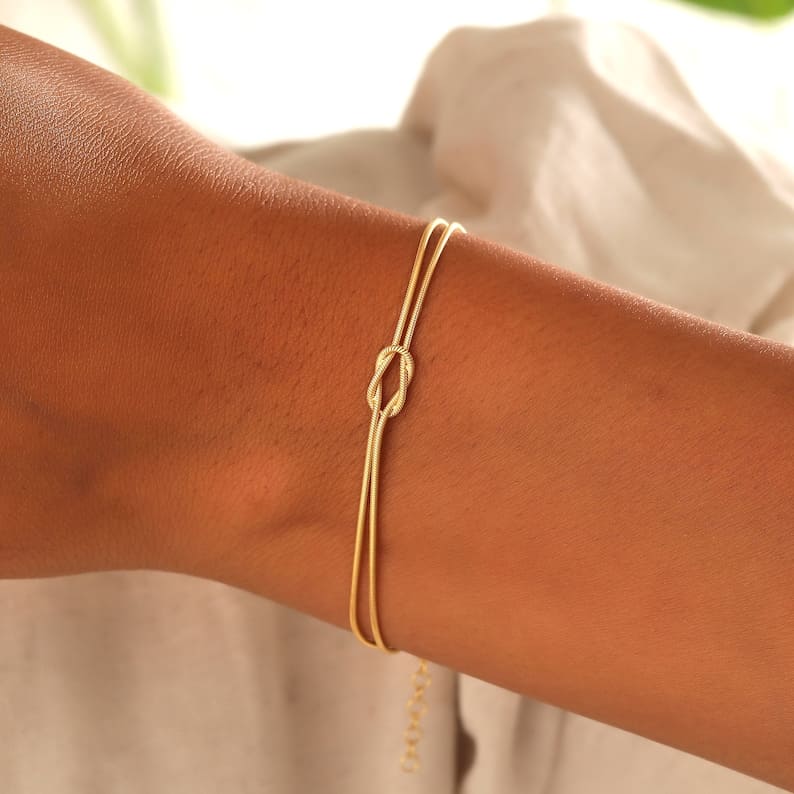 Vahla - Bracciale Minimalista con Nodo