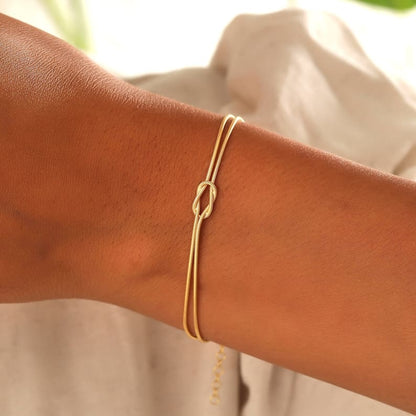 Vahla - Bracciale Minimalista con Nodo