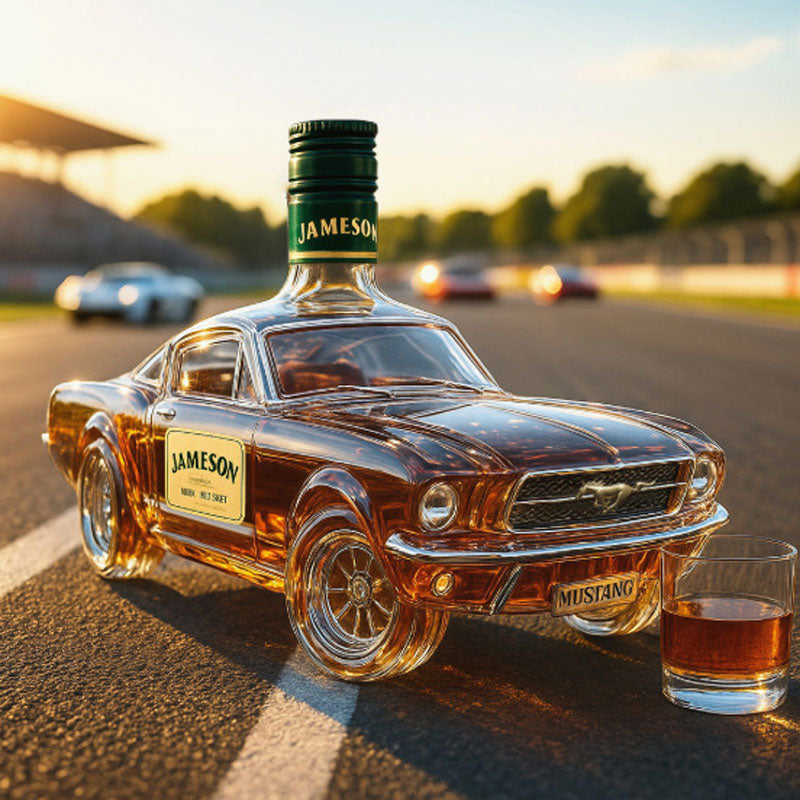 caraffa whisky mustang per bar di casa