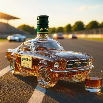 caraffa whisky mustang per bar di casa