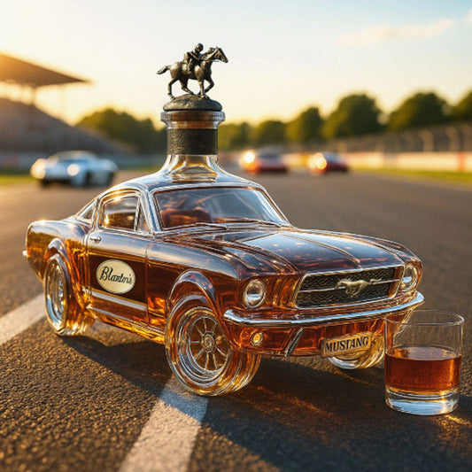 caraffa whisky mustang in vetro