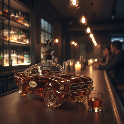 caraffa whisky mustang dettaglio vetro