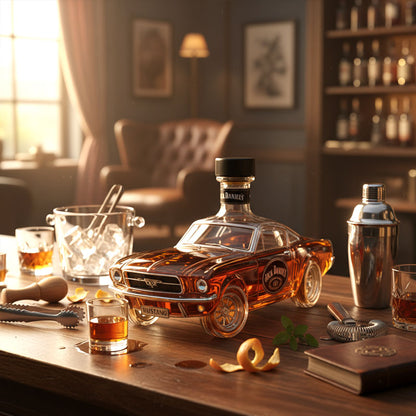 caraffa whisky mustang dettaglio vetro