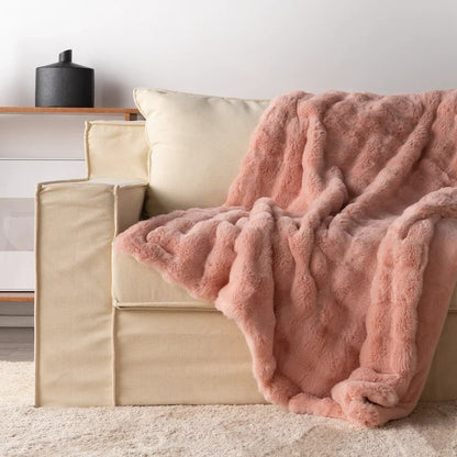 Moellevia - Plaid Ultra-Morbido in Pelliccia Sintetica per un Comfort Lussuoso