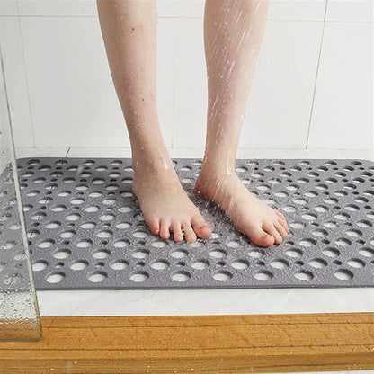 Luxbain - Tappetino da doccia antiscivolo di lusso – Tappetino da bagno igienico e resistente alla muffa con forti ventose e sistema di drenaggio rapido