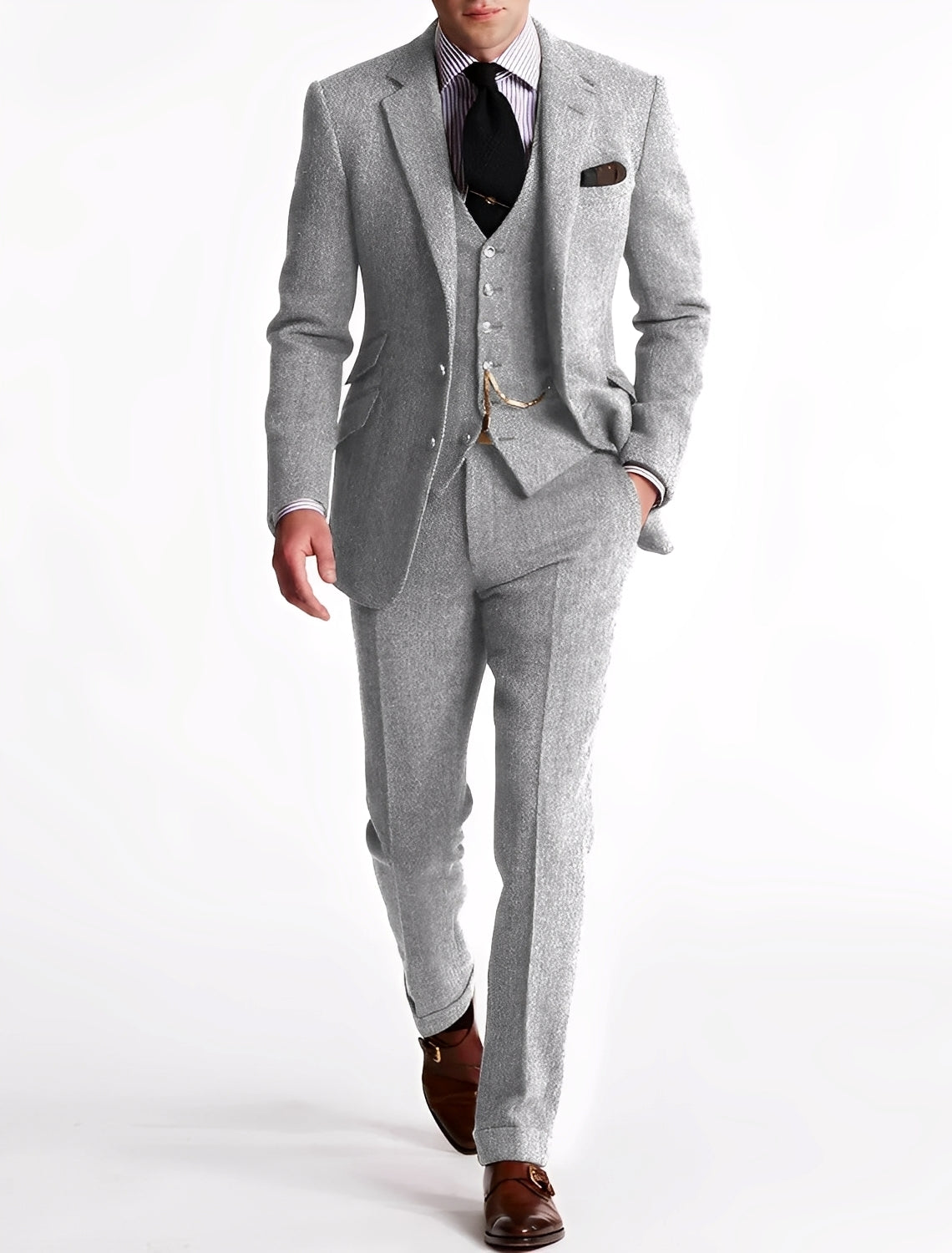 Clément - Completo da uomo a tre pezzi in tweed