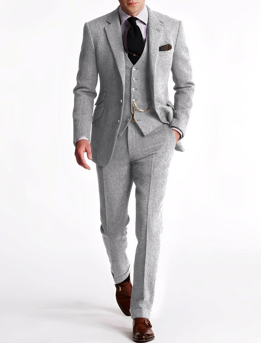 Clément - Completo da uomo a tre pezzi in tweed