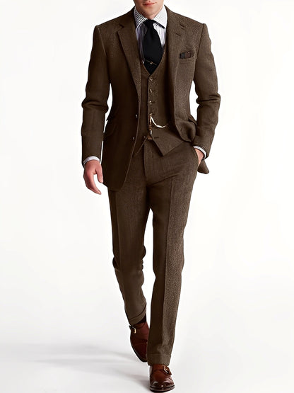 Clément - Completo da uomo a tre pezzi in tweed
