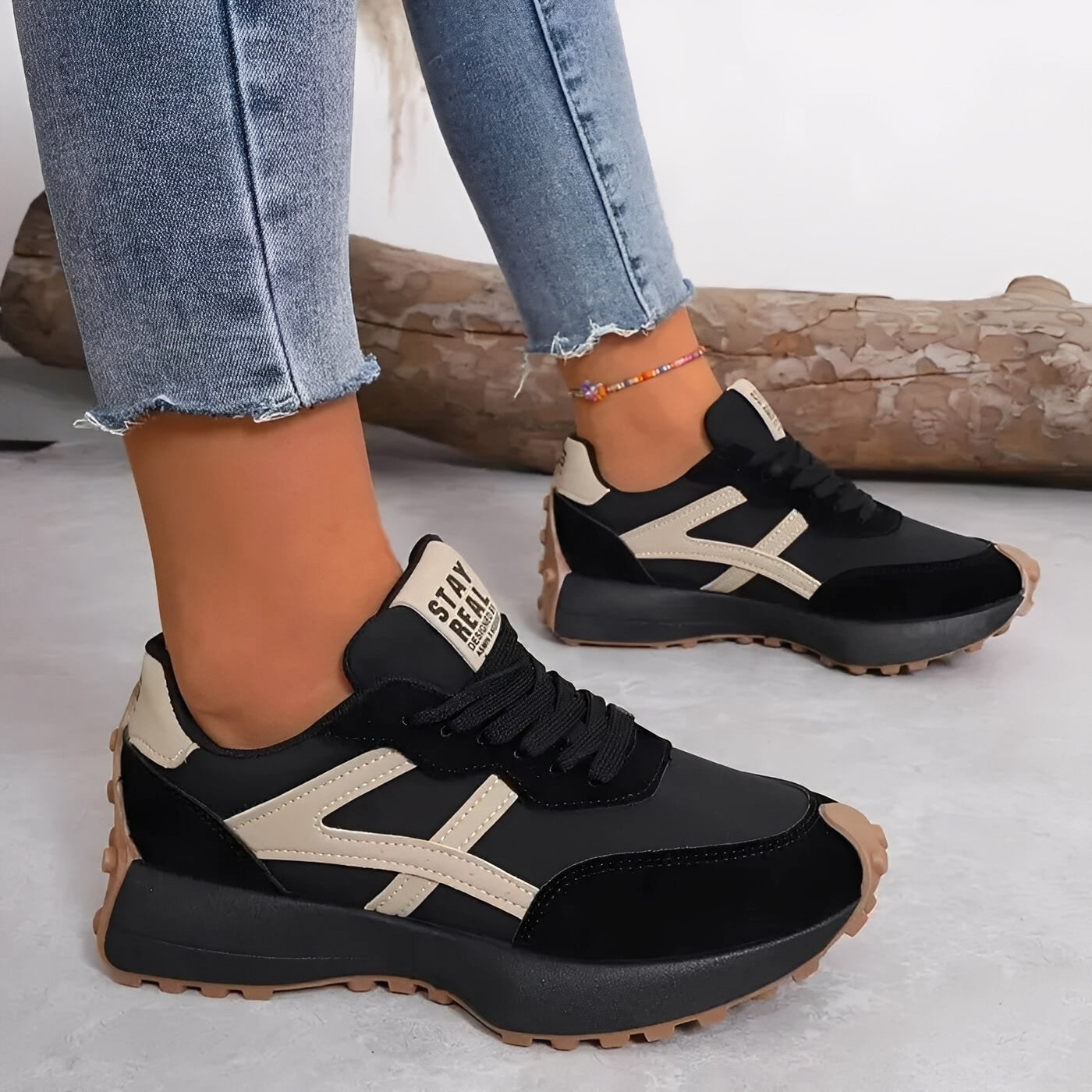 Célavie - Sneakers ortopediche in camoscio per donne con ammortizzazione aggiuntiva
