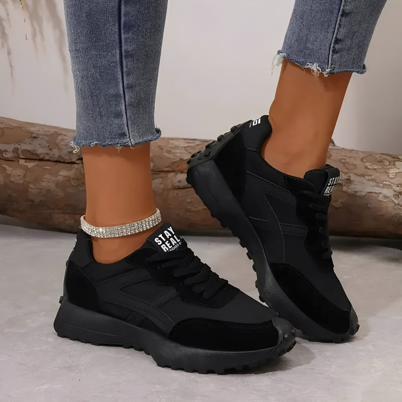 Célavie - Sneakers ortopediche in camoscio per donne con ammortizzazione aggiuntiva