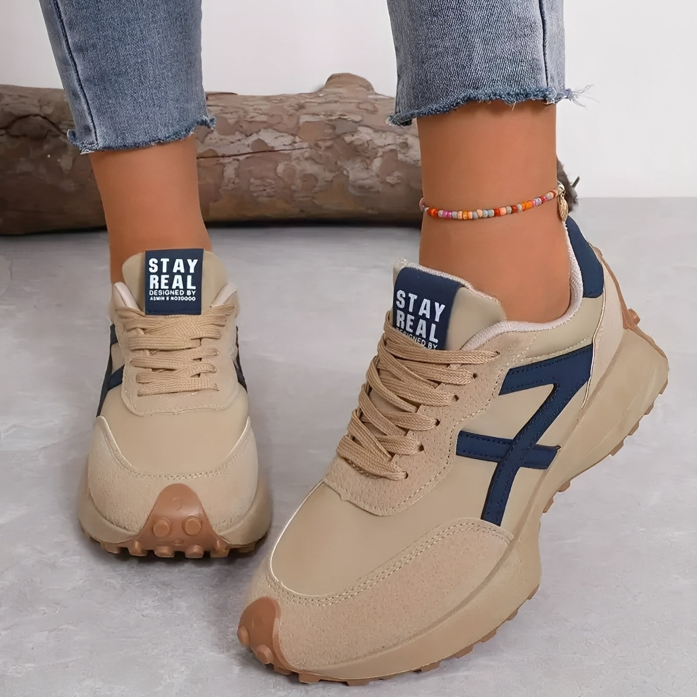 Célavie - Sneakers ortopediche in camoscio per donne con ammortizzazione aggiuntiva