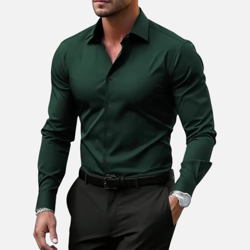 camicia uomo slim fit antipiega Lyrien
