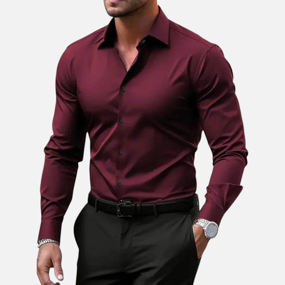 camicia uomo slim fit antipiega Lyrien