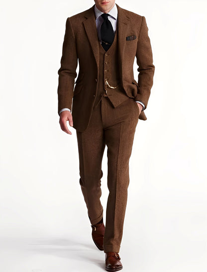 Clément - Completo da uomo a tre pezzi in tweed