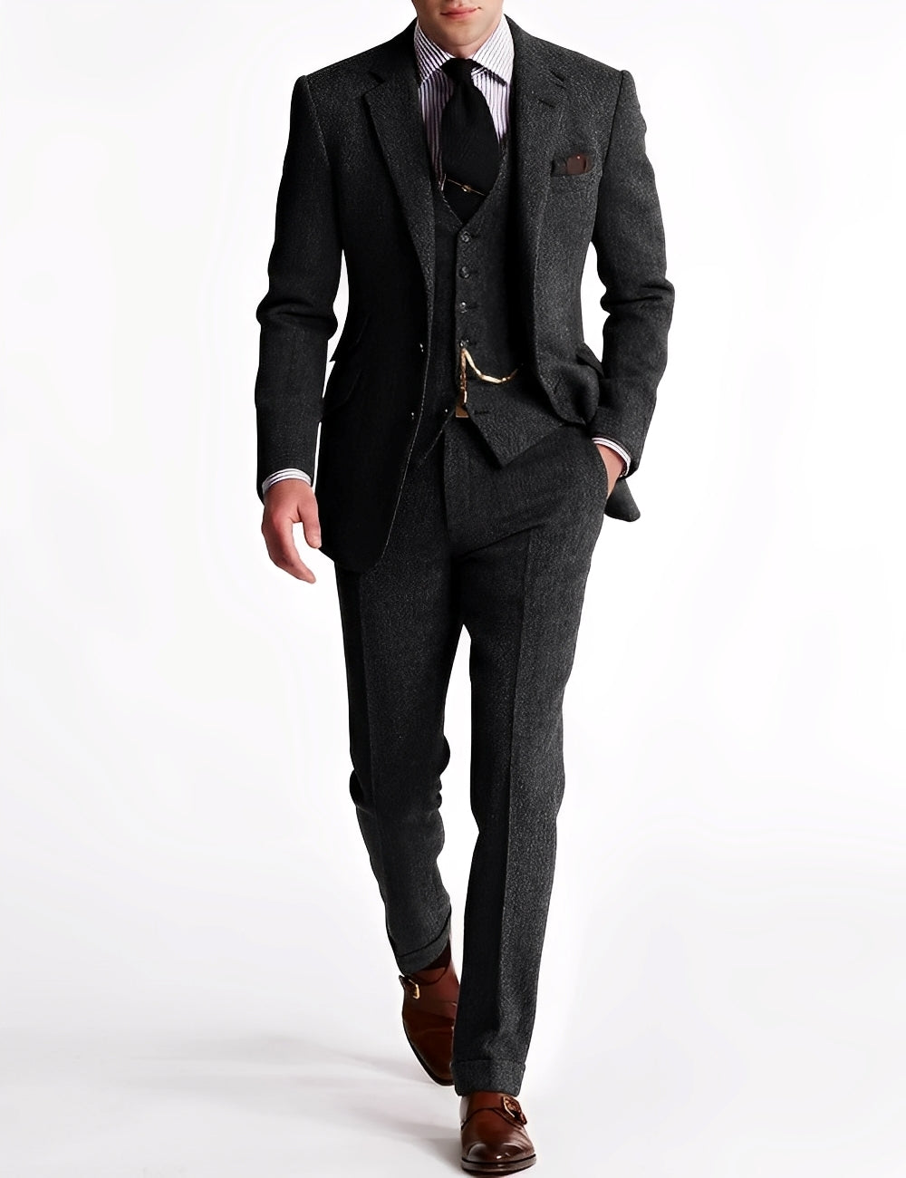 Clément - Completo da uomo a tre pezzi in tweed