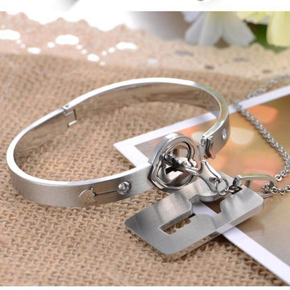 Amoréa - SEI LA CHIAVE DEL MIO CUORE – Set Bracciale + Collana