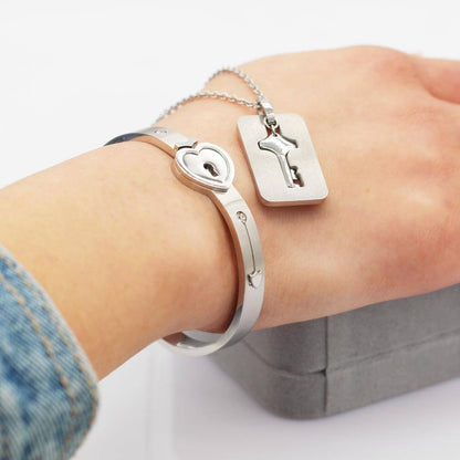 Amoréa - SEI LA CHIAVE DEL MIO CUORE – Set Bracciale + Collana