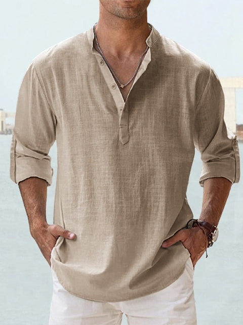 camicia lino uomo estate Jorvian