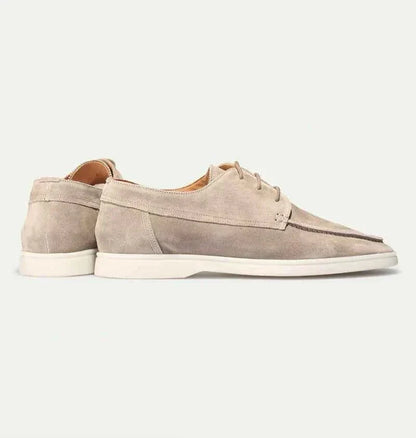 Eleganti scarpe in suede con lacci – Mocassini leggeri con suola comoda per uomo