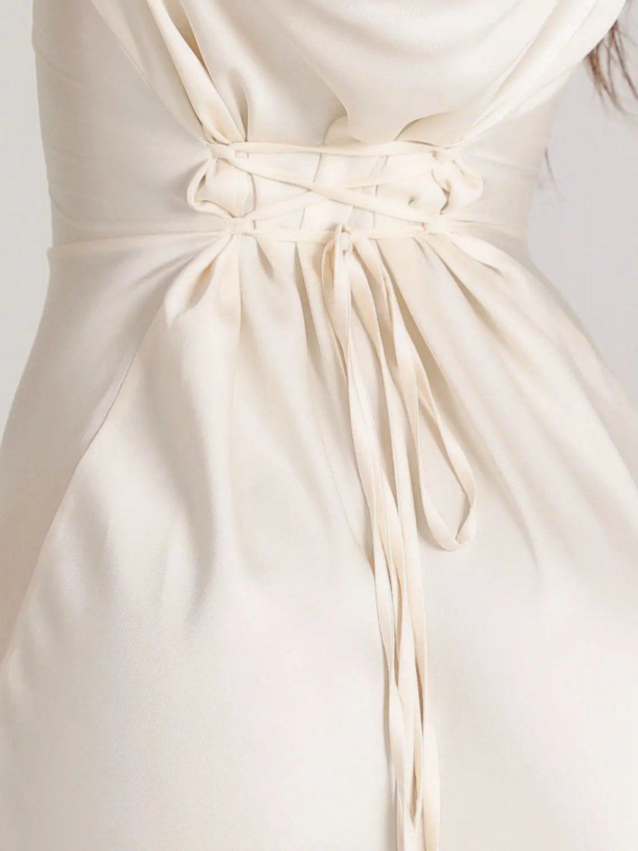 Elegante Maxidress con maniche a campana – Abito da sera aderente per donne