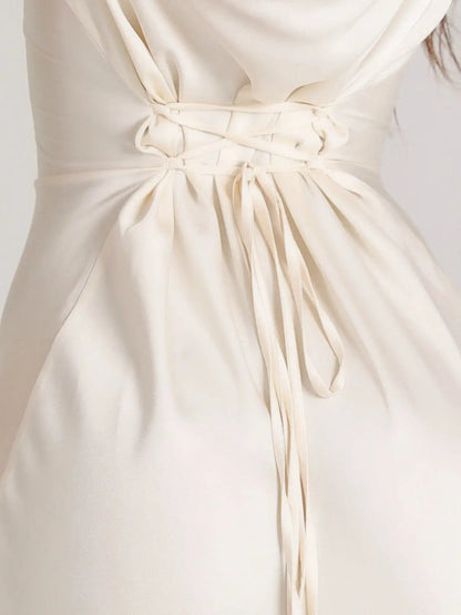 Elegante Maxidress con maniche a campana – Abito da sera aderente per donne