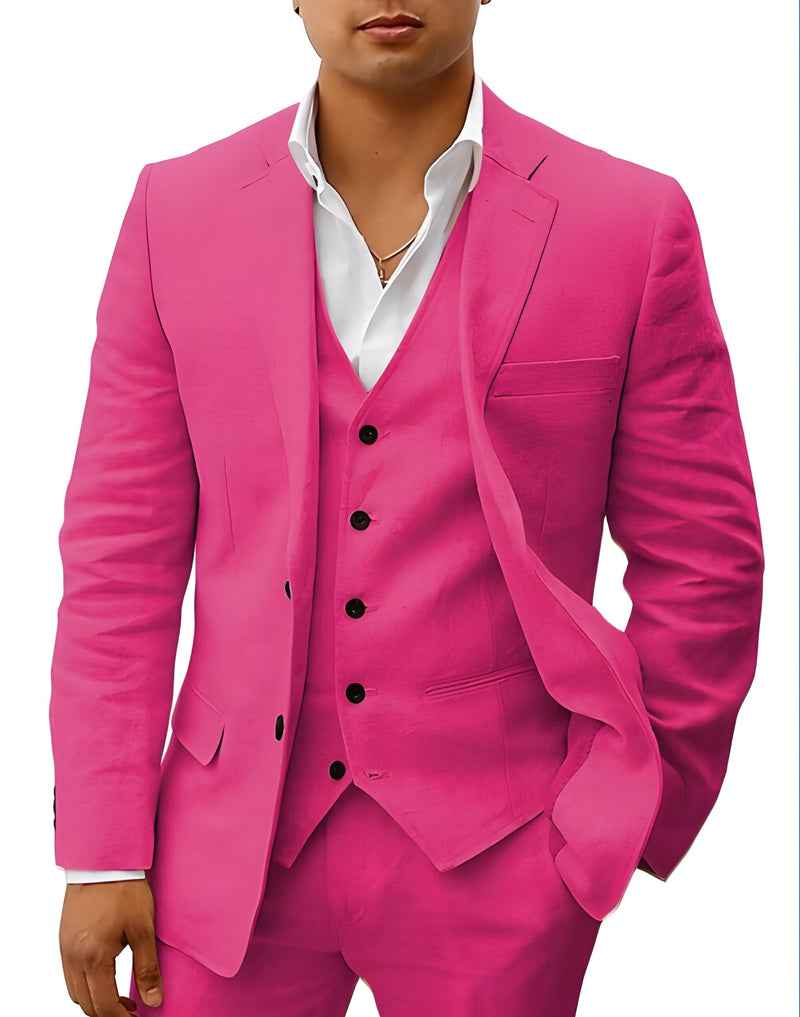 Completo elegante da uomo – Slim Fit 3 pezzi con gilet e taglio moderno