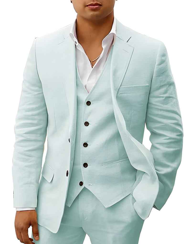 Completo elegante da uomo – Slim Fit 3 pezzi con gilet e taglio moderno