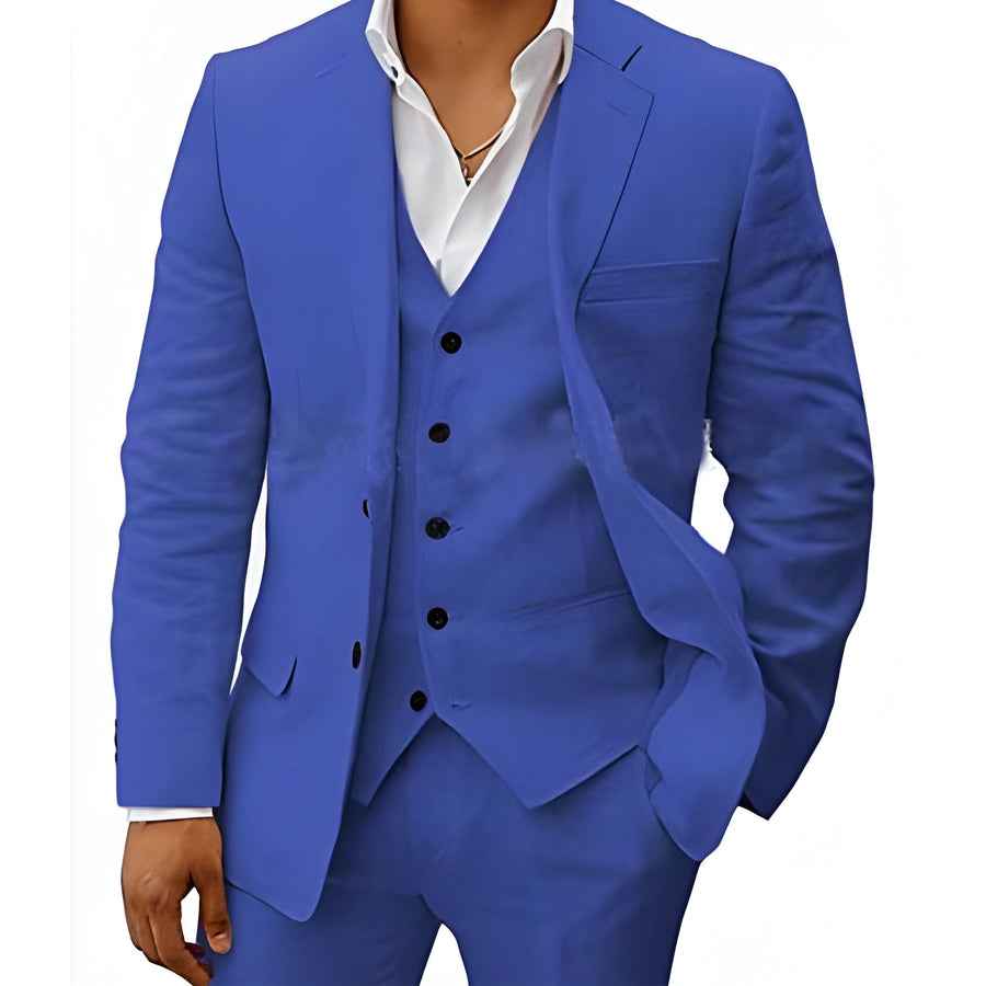 Completo elegante da uomo – Slim Fit 3 pezzi con gilet e taglio moderno