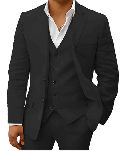 Completo elegante da uomo – Slim Fit 3 pezzi con gilet e taglio moderno