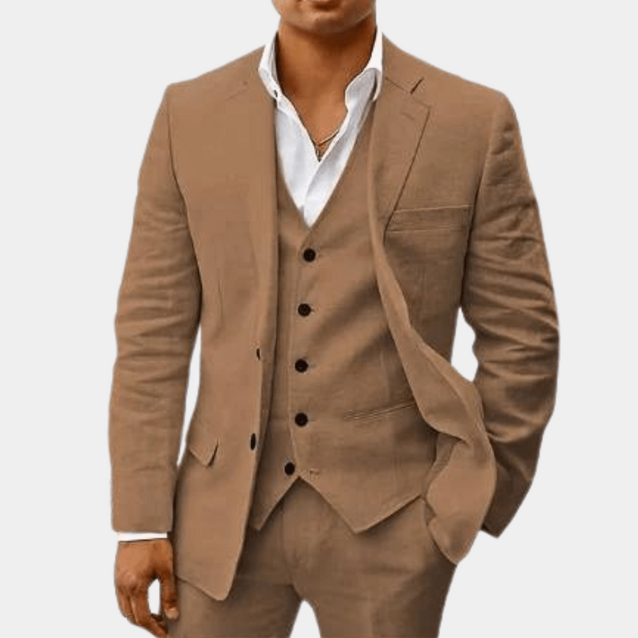 Completo elegante da uomo – Slim Fit 3 pezzi con gilet e taglio moderno