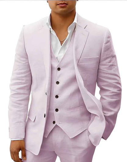 Completo elegante da uomo – Slim Fit 3 pezzi con gilet e taglio moderno