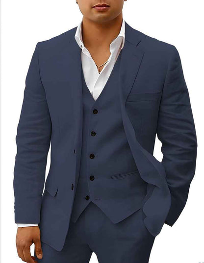 Completo elegante da uomo – Slim Fit 3 pezzi con gilet e taglio moderno