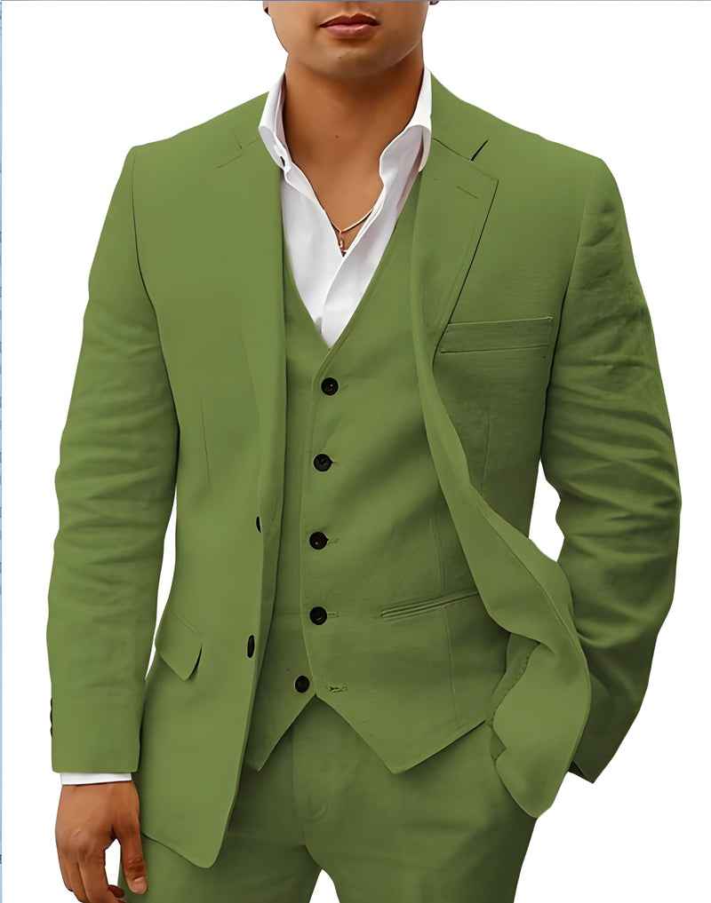 Completo elegante da uomo – Slim Fit 3 pezzi con gilet e taglio moderno