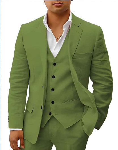 Completo elegante da uomo – Slim Fit 3 pezzi con gilet e taglio moderno