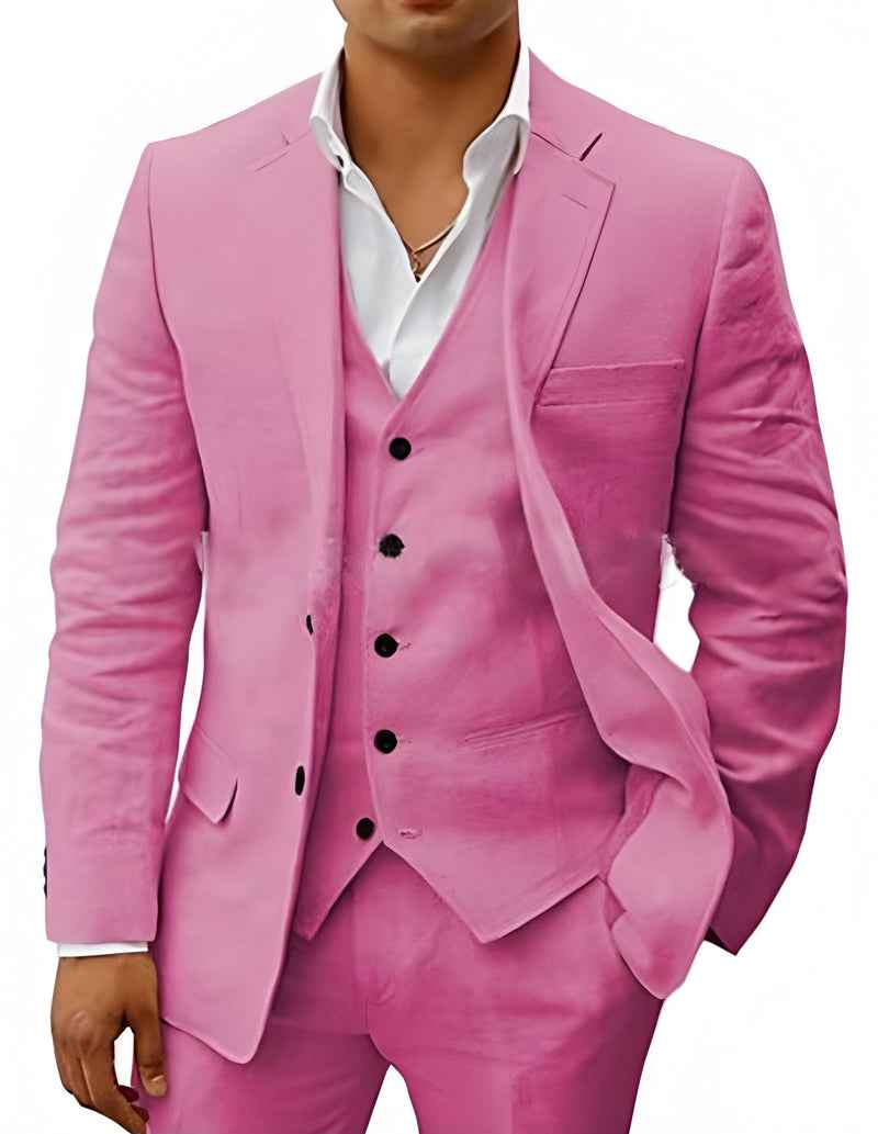 Completo elegante da uomo – Slim Fit 3 pezzi con gilet e taglio moderno