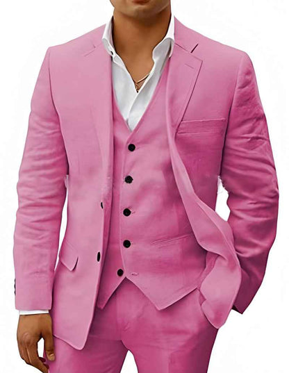 Completo elegante da uomo – Slim Fit 3 pezzi con gilet e taglio moderno