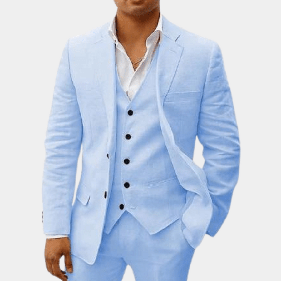Completo elegante da uomo – Slim Fit 3 pezzi con gilet e taglio moderno