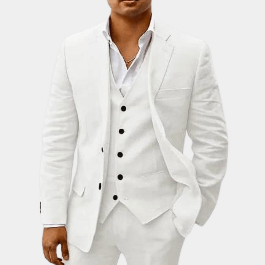 Completo elegante da uomo – Slim Fit 3 pezzi con gilet e taglio moderno